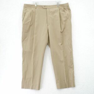 Hart Schaffner Marx Wool Tan Pleated High Rise Dress Pants Trousers 42/28‎ Lined